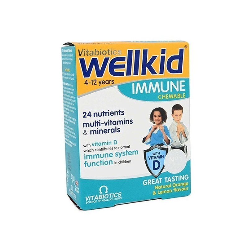 Vitabiotics Wellkid Immune Chewable Tablets 30s