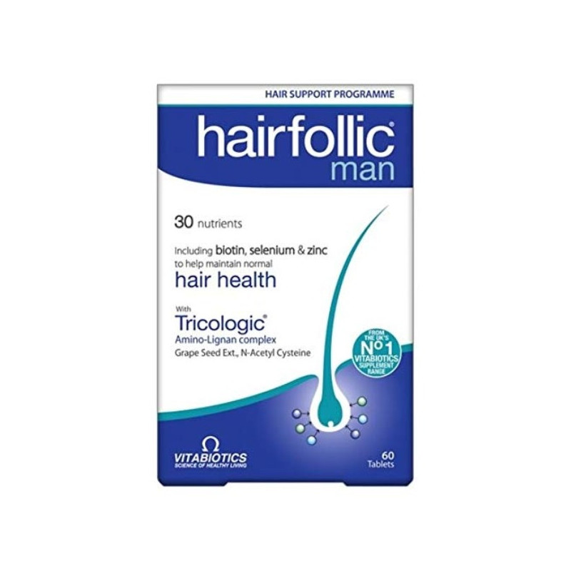 Vitabiotics Hair Follic Man Tablets 60s