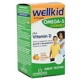 Vitabiotics Wellkid Omega 3 Chewable Capsule 60s