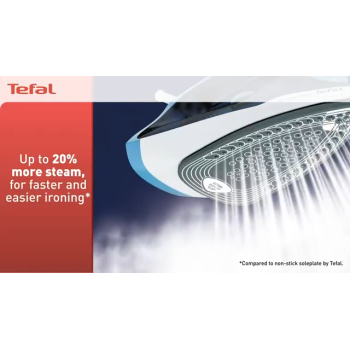 TEFAL Express Steam, Steam Iron, 2600 Watts, Anti-scale, Purple, Ceramic Soleplate, FV2843M0