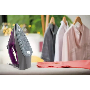 TEFAL Express Steam, Steam Iron, 2600 Watts, Anti-scale, Purple, Ceramic Soleplate, FV2843M0