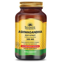 Sunshine Nutrition Ashwagandha 500Mg Veg Capsules 100S