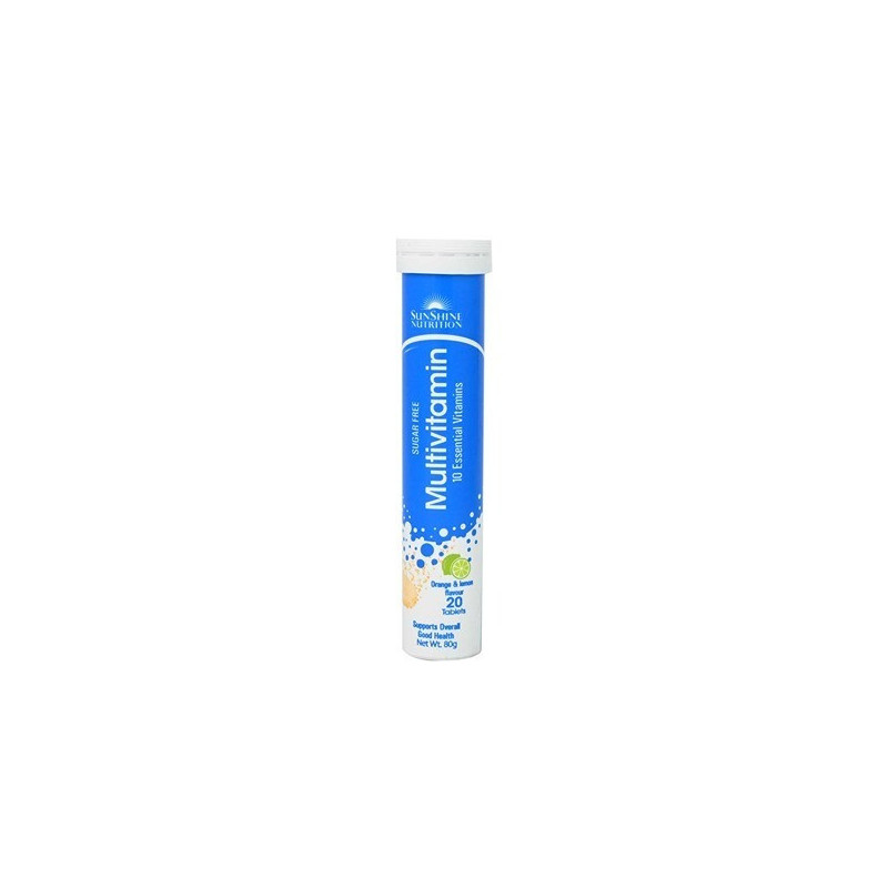 Sunshine Nutrition Multivitamin Effervescent Orange Lemon Tablet 20S