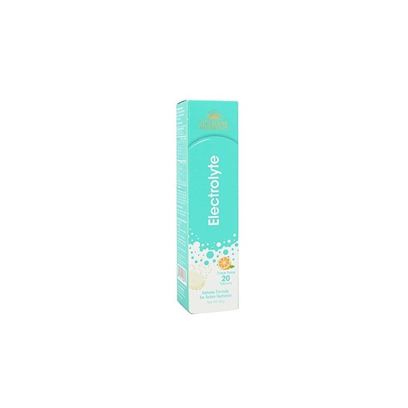 Sunshine Nutrition Rehydration Effervescent Orange Tablet 20S