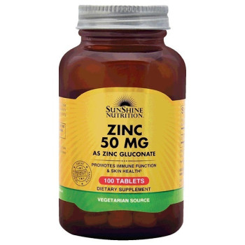 Sunshine Nutrition Zinc 50mg 100 Tablets