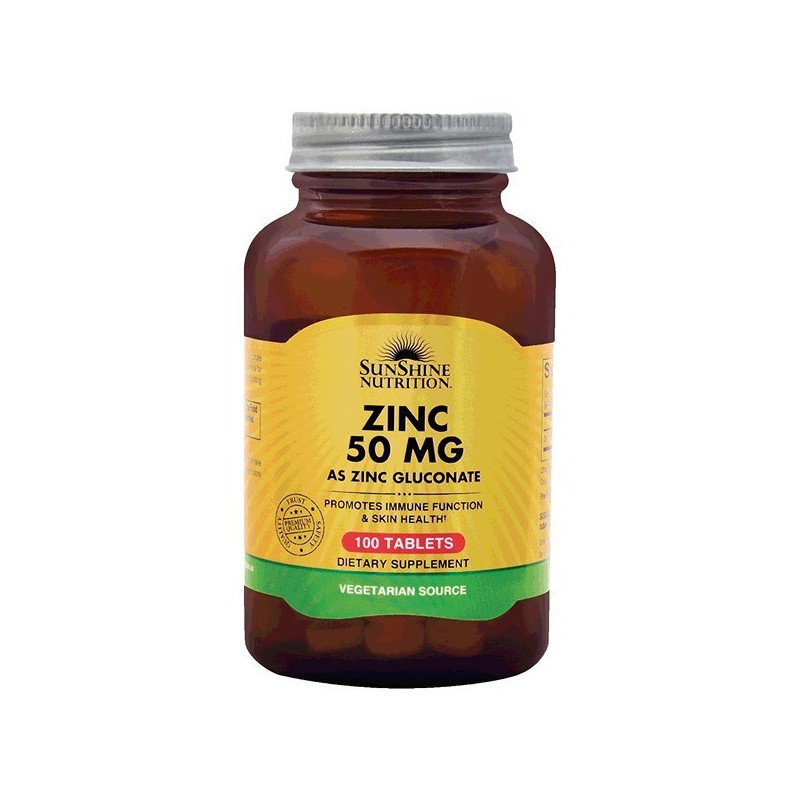 Sunshine Nutrition Zinc 50mg 100 Tablets