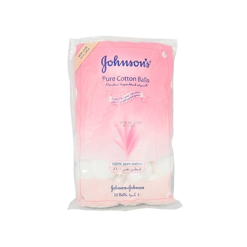 Johnson & Johnson Pure Cotton Ball 50 Pieces