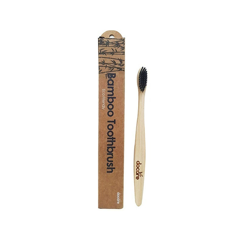 Docare Bamboo Tooth Brush Adult With Flat Handle