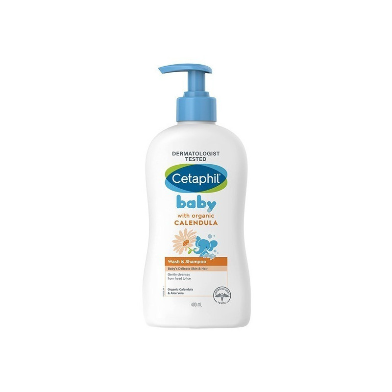 Cetaphil Baby Calendula Wash & Shampoo 400ml Pump