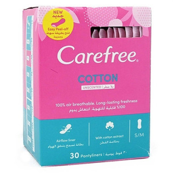 Carefree Single Wrapped Breathable panty liners 30s
