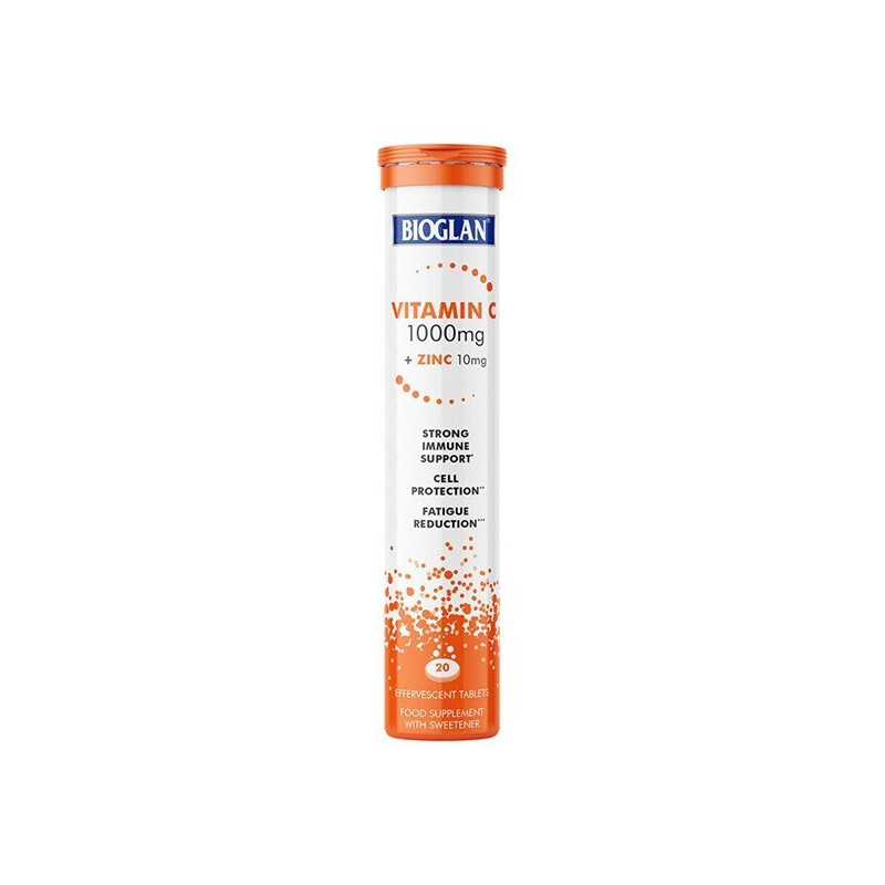 Bioglan Vitamin C + Zinc Effervescent 20 Tabs