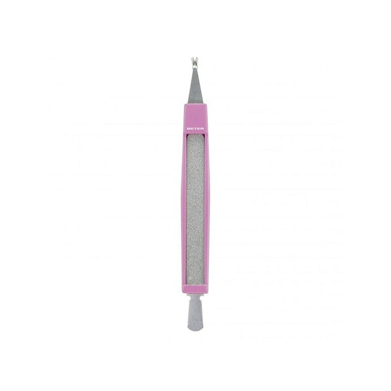 Beter Triple-Use Cuticle Cutter With Cuticle Pusher and File