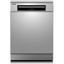 Toshiba 14 Place Setting, 6 Programs Free Standing Dishwasher with Dual Wash Zone, DW14F1(S) Silver