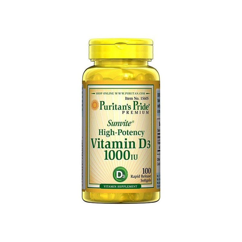 Puritans Pride High Potency D3 1000 Iu 100s