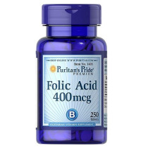 Puritans Pride Folic Acid 400 Mcg Size 250