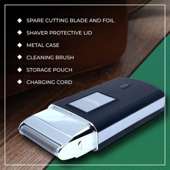 Wahl Travel Shaver, Wet and Dry Shave, 45 Minutes Cordless Runtime, Travel Friendly, 3615-1027