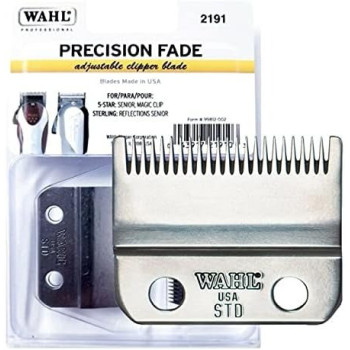 Wahl Professional Adjustable Clipper Blade Set 2191 For 5 Star Senior, Magic Clip And Reflections Senior - Includes Oil, Screws and Instructions