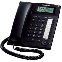 Panasonic KX-TS880B Single-Line Corded Integrated Phone System With 10 One-Touch Dialer Stations (Black)