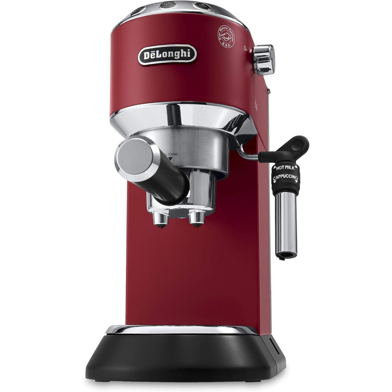 De'Longhi Dedica Style Pump Espresso Machine, Red - EC685.R - International Version