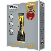 Wahl 5 Star Cordless Magic Clip In Gold, Professional Hair Clippers, Pro Haircutting Kit, Clippers For Blunt Cuts, Adjustable Taper Lever, Crunch Blade, Cordless, Lightweight, Barbers Supplies