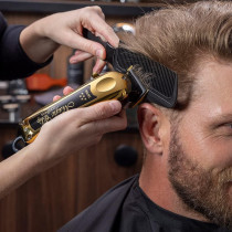 Wahl 5 Star Cordless Magic Clip In Gold, Professional Hair Clippers, Pro Haircutting Kit, Clippers For Blunt Cuts, Adjustable Taper Lever, Crunch Blade, Cordless, Lightweight, Barbers Supplies