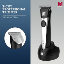 Moser 1591-0170, T-Cut Professional Cord/Cordless Trimmer With T-Blade, Pack Of 1