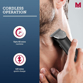 Moser 1591-0170, T-Cut Professional Cord/Cordless Trimmer With T-Blade, Pack Of 1