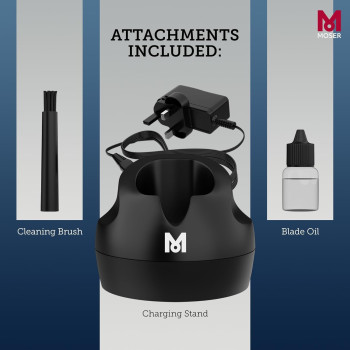 Moser 1591-0170, T-Cut Professional Cord/Cordless Trimmer With T-Blade, Pack Of 1