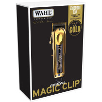 Wahl Professional 5 Star Gold Cordless Magic Clip Hair Clipper With 100+ Minute Run Time For Professional Barbers And Stylists - Model 8148-700