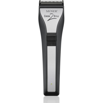 Moser 1877 0150 + 3615 0052, Chrom 2 Style Professional Hair Clipper, Cord/Cordless Operation + Mobile Rechargeable Shaver, Black, Small