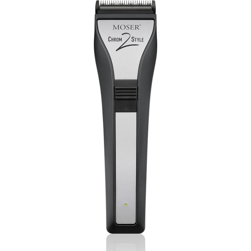 Moser 1877 0150 + 3615 0052, Chrom 2 Style Professional Hair Clipper, Cord/Cordless Operation + Mobile Rechargeable Shaver, Black, Small