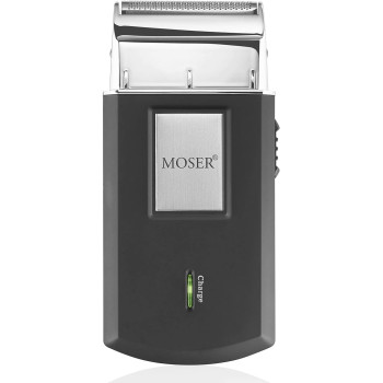 Moser 1877 0150 + 3615 0052, Chrom 2 Style Professional Hair Clipper, Cord/Cordless Operation + Mobile Rechargeable Shaver, Black, Small