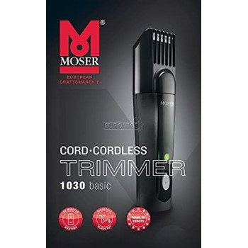 Moser 1877 0150 + 3615 0052, Chrom 2 Style Professional Hair Clipper, Cord/Cordless Operation + Mobile Rechargeable Shaver, Black, Small