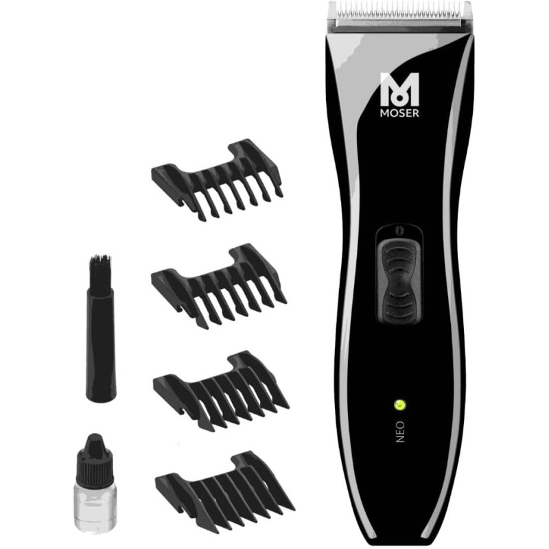 Moser Neo Professional Cord / Cordless Hair Clipper 1886-0151, Black