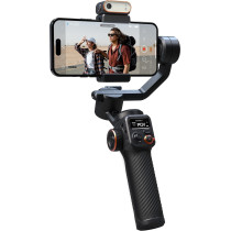 Hohem Isteady M6 Kit Smartphone Gimbal Stabilizer 3-Axis With Magnetic Fill Light/Ai Tracking Sensor For Iphone Android With 0.91-Inch Oled Display Max Payload 400G 2023 Upgraded