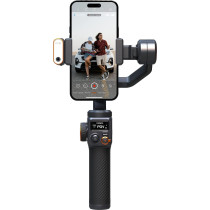 Hohem Isteady M6 Kit Smartphone Gimbal Stabilizer 3-Axis With Magnetic Fill Light/Ai Tracking Sensor For Iphone Android With 0.91-Inch Oled Display Max Payload 400G 2023 Upgraded