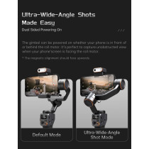 Hohem Isteady M6 Kit Smartphone Gimbal Stabilizer 3-Axis With Magnetic Fill Light/Ai Tracking Sensor For Iphone Android With 0.91-Inch Oled Display Max Payload 400G 2023 Upgraded