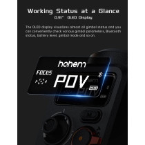 Hohem Isteady M6 Kit Smartphone Gimbal Stabilizer 3-Axis With Magnetic Fill Light/Ai Tracking Sensor For Iphone Android With 0.91-Inch Oled Display Max Payload 400G 2023 Upgraded
