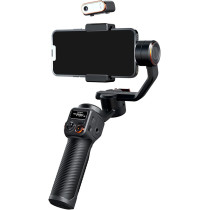 Hohem Isteady M6 Kit Smartphone Gimbal Stabilizer 3-Axis With Magnetic Fill Light/Ai Tracking Sensor For Iphone Android With 0.91-Inch Oled Display Max Payload 400G 2023 Upgraded