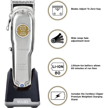 Wahl Professional – Senior Professional Cordless Hair Clipper Metal Edition