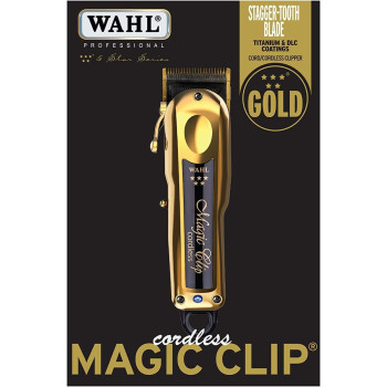 Wahl Cordless Magic Hair Clipper Black and Gold Limited Edition Set