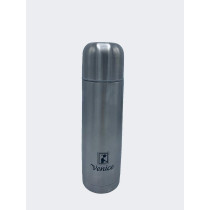Venice Stainless Steel Vacuum Flask With Pouch (1L), Silver Colour