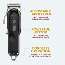 Wahl 5 Star Cordless Senior Hair Clipper 8504, Black Colour