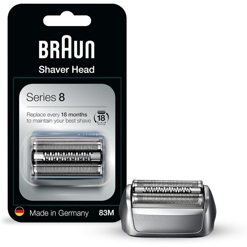 Braun Series 8 Electric Shaver Replacement Head - 83M - Compatible With Electric Razor 8370Cc, 8340S, 8350S