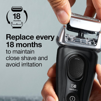 Braun Series 8 Electric Shaver Replacement Head - 83M - Compatible With Electric Razor 8370Cc, 8340S, 8350S