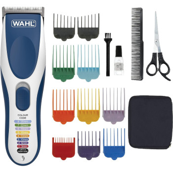 Wahl Colour Pro Cordless Clipper, Hair Clippers For Men, Men’S Head Shaver, Colour Coded Guide Combs, Clippers For Family Hair Cuts, Easy Home Haircutting