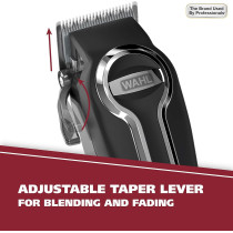 Wahl Clipper Elite Pro High Performance Haircut Kit For Men With Hair Clippers, Secure Fit Guide Combs With Stainless Steel Clips By The Brand Used By Professionals. 79602