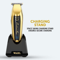 Wahl 5 Star Cordless Detailer In Gold, Professional Hair Trimmers, Close Trimming, Detailing And Outlining, Lightweight, Cordless, Snap On/Off Blades, Barbers Supplies
