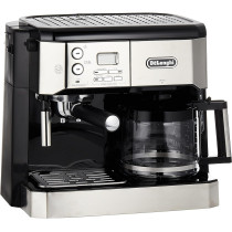 De'Longhi Combi Coffee Machine, Traditional Pump Espresso And Filter Coffee, 1.25 Liter, Bco431.S, Black And Stainless Steel