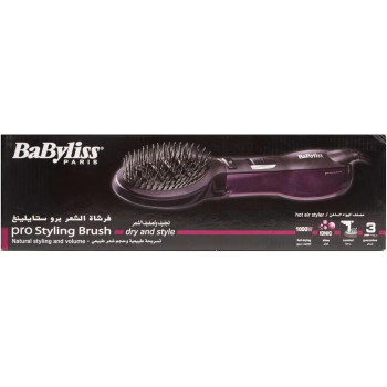 Babyliss Paddle Pro Air Styler, 1000W Powerful Styling Unisex Hairbrush, Dual Speed Temperature Setting Hair Dryer and Volumizer With Cool Air Button, Ionic Tech For Shiny Hair – Babas115Psde